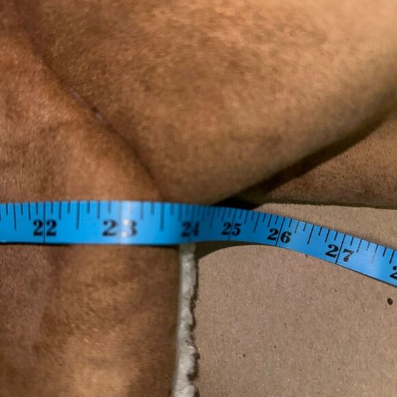 LOFT Brown and Cream Shearling Jacket - Picture 9 of 10